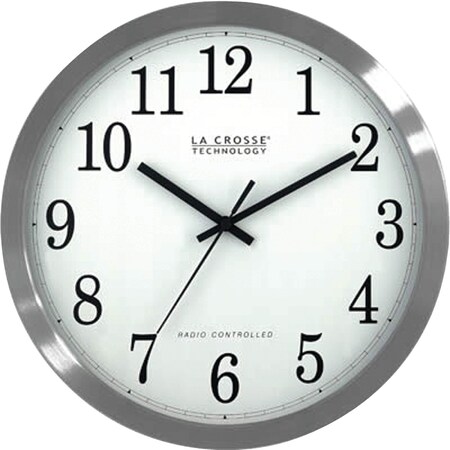 La Crosse Technology Stainless Steel 12" Atomic Wall Clock WT-3126B